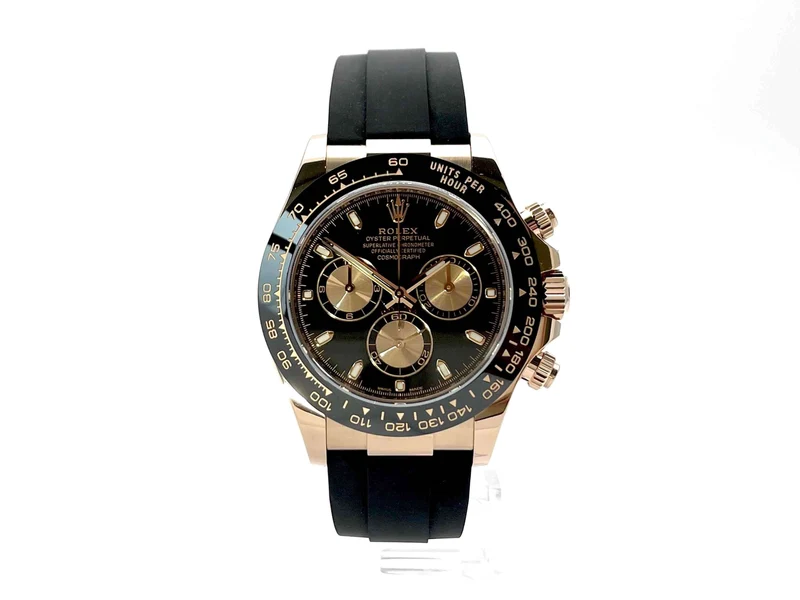 Rolex Daytona 116515 LN Everose-Gold Schwarz Oysterflex