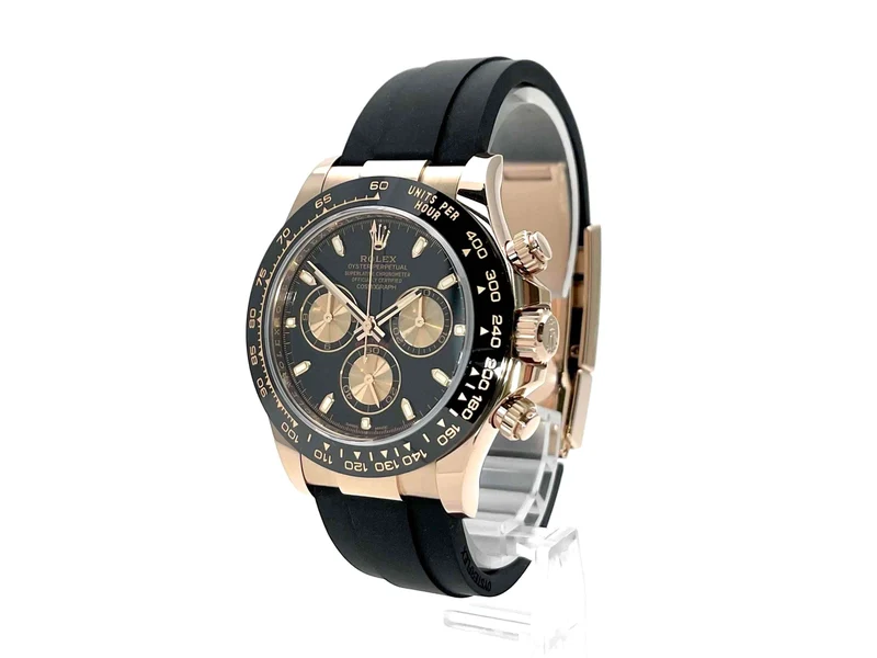 Rolex Daytona 116515 LN Everose-Gold Schwarz Oysterflex