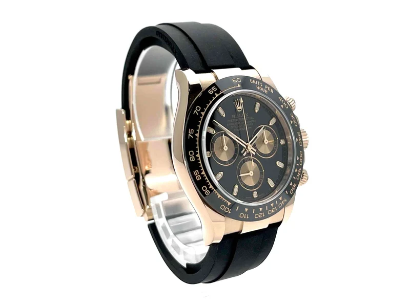 Rolex Daytona 116515 LN Everose-Gold Schwarz Oysterflex