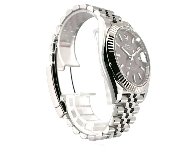 Rolex Datejust 41 Edelstahl Weißgold 126334 Rhodium Jubile-Band