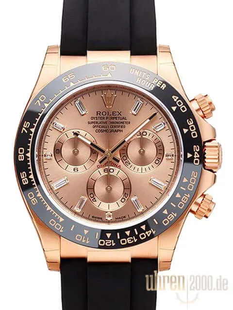 Rolex Daytona 116515 LN Everose-Gold Pink Diamant Oysterflex