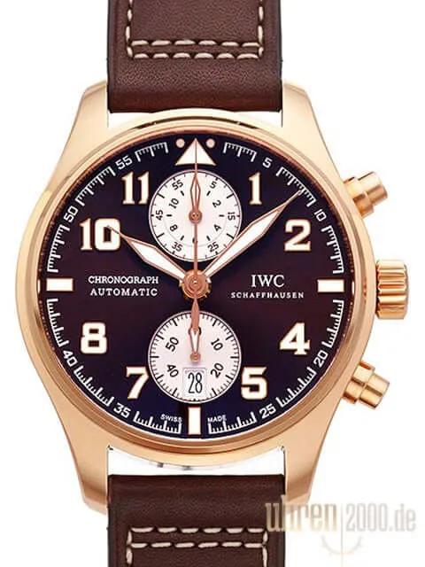 IWC Fliegeruhr Chronograph IW387805 Edition Antoine de Saint Exupery Rotgold
