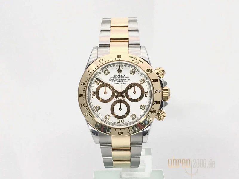 Rolex Daytona Cosmograph 116523 Weiß Diamant aus 2008 LC100