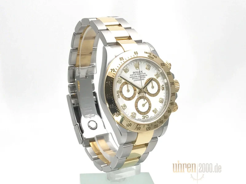 Rolex Daytona Cosmograph 116523 Weiß Diamant aus 2008 LC100