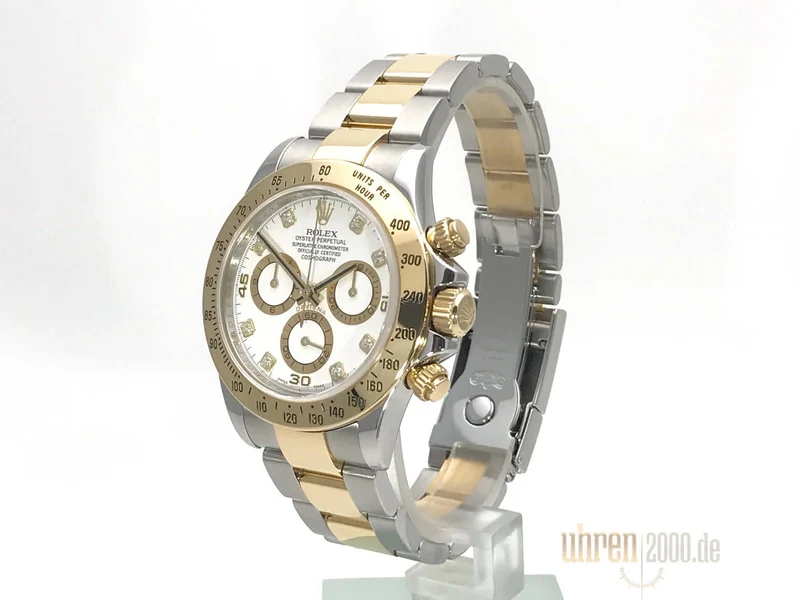 Rolex Daytona Cosmograph 116523 Weiß Diamant aus 2008 LC100