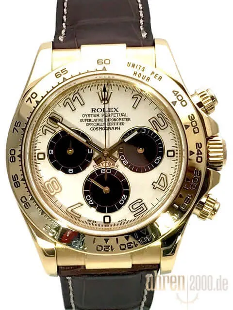 Rolex Cosmograph Daytona 116518 Gelbgold - Leder aus 2007