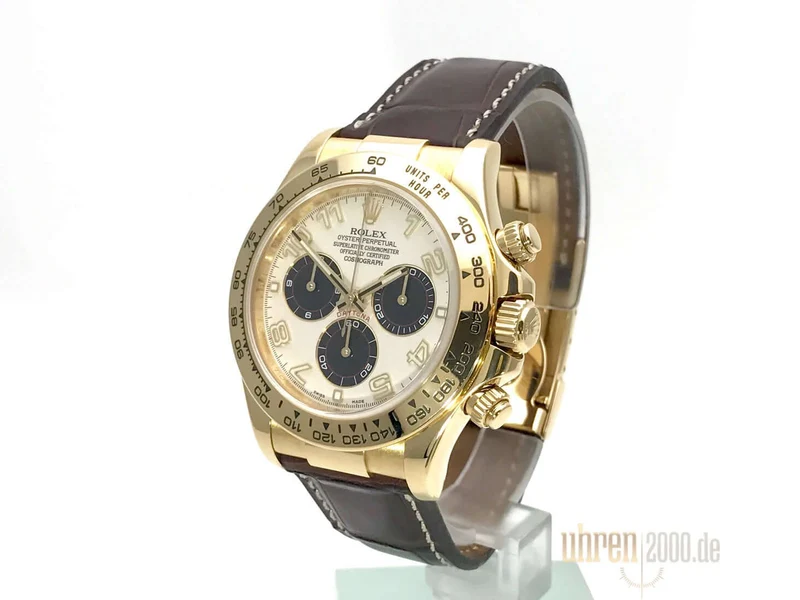 Rolex Cosmograph Daytona 116518 Gelbgold - Leder aus 2007