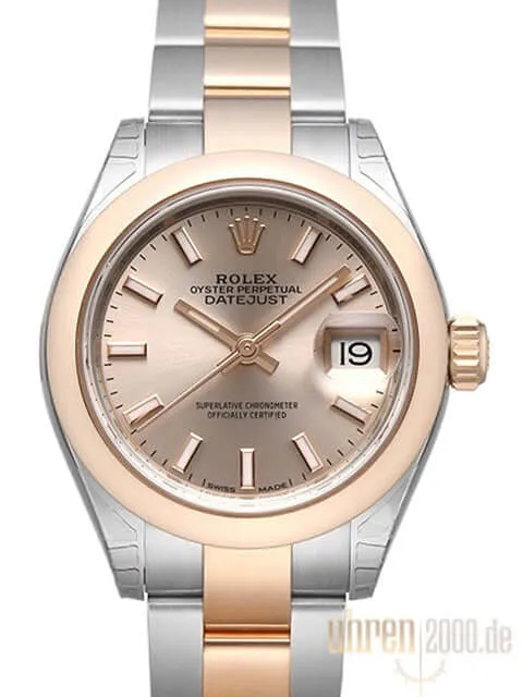 Rolex Datejust 28 Stahl Everose‑Gold 279161 Sundust