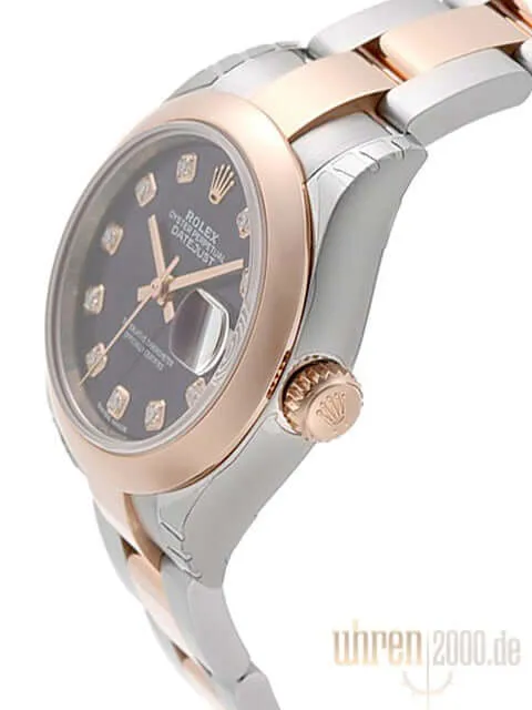 Rolex Datejust 28 279161 Stahl Everose‑Gold Auberginefarben Diamant