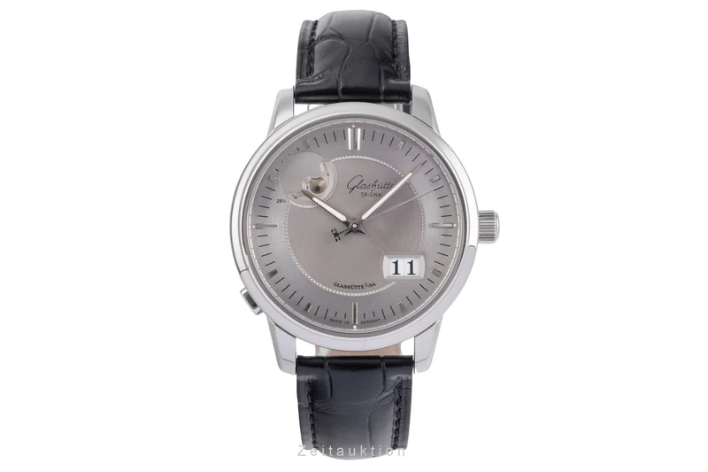 Glashütte Senator steel automatic men's watch 100-04-03-02-04 LP: 12000EUR [2504331]