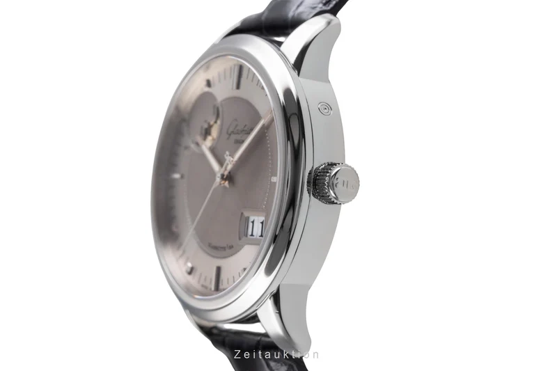 Glashütte Senator steel automatic men's watch 100-04-03-02-04 LP: 12000EUR [2504331]