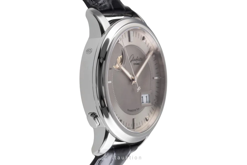 Glashütte Senator steel automatic men's watch 100-04-03-02-04 LP: 12000EUR [2504331]