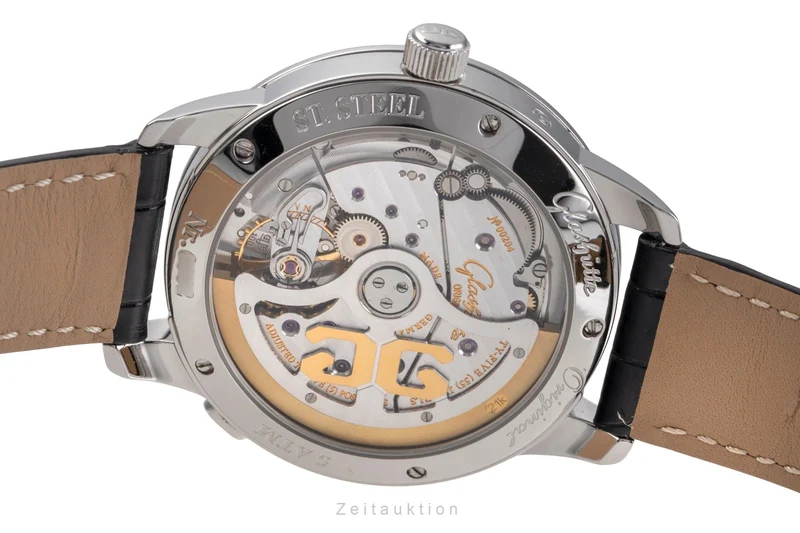 Glashütte Senator steel automatic men's watch 100-04-03-02-04 LP: 12000EUR [2504331]