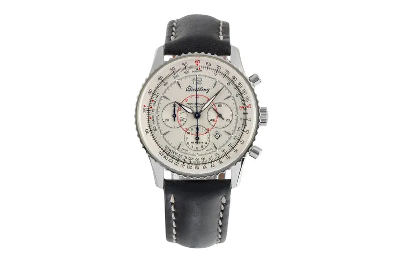 Breitling Montbrillant chronograph steel automatic men's watch A41330 [2504651]