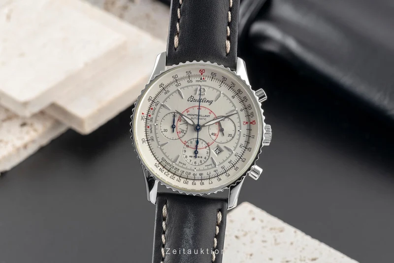 Breitling Montbrillant chronograph steel automatic men's watch A41330 [2504651]