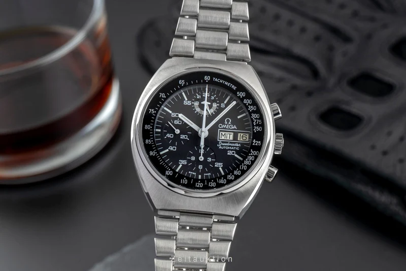 Omega Speedmaster chronograph steel automatic men's watch 176.0012 Vintage [2504284]