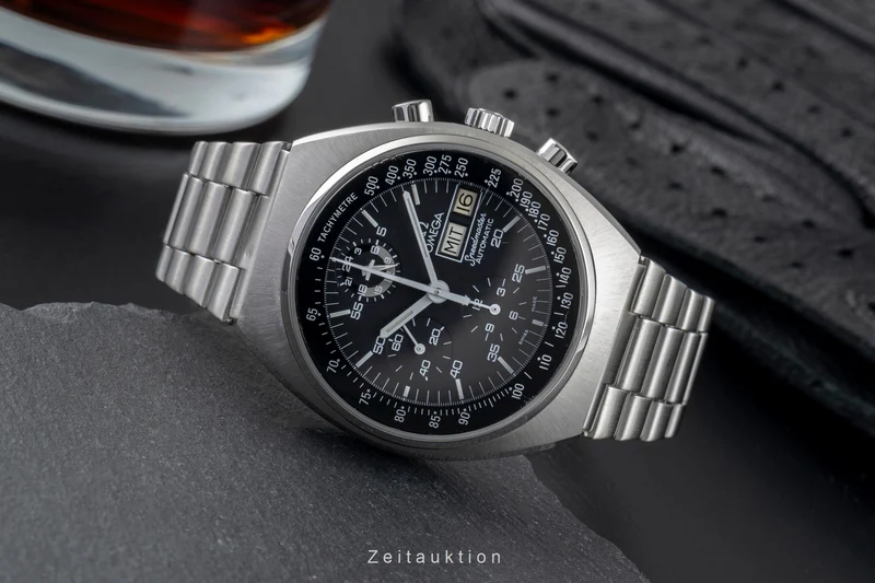 Omega Speedmaster chronograph steel automatic men's watch 176.0012 Vintage [2504284]