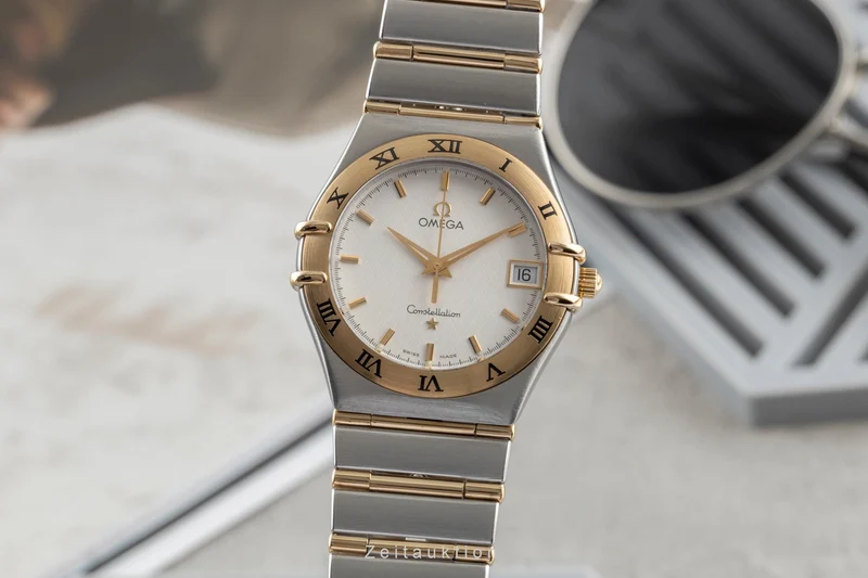Omega Constellation steel / gold quartz men's watch 1212.30.00 [2504489]