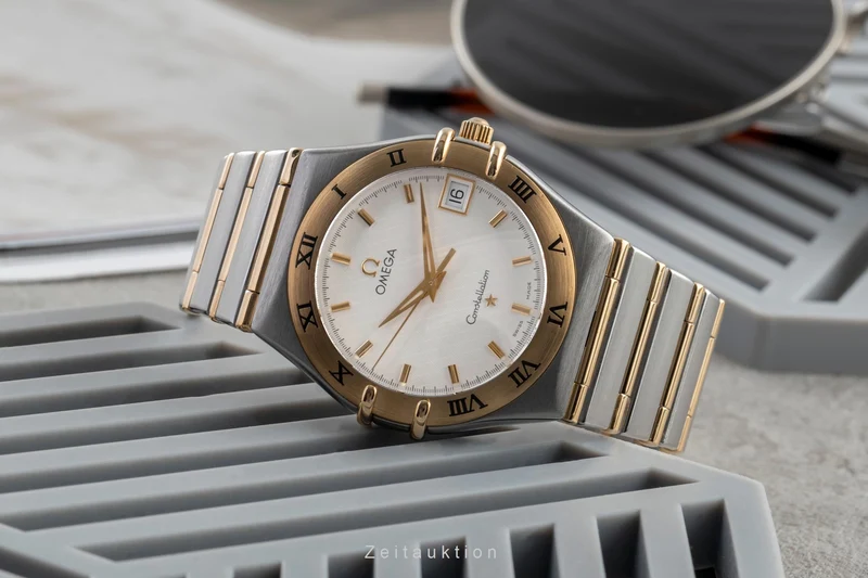 Omega Constellation steel / gold quartz men's watch 1212.30.00 [2504489]