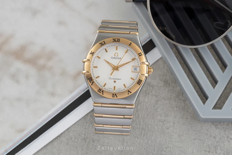 Omega Constellation steel / gold quartz men's watch 1212.30.00 [2504489]