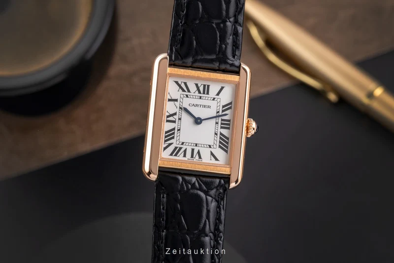 Cartier Tank 18 ct red gold quartz men's watch W5200024 [2505228]