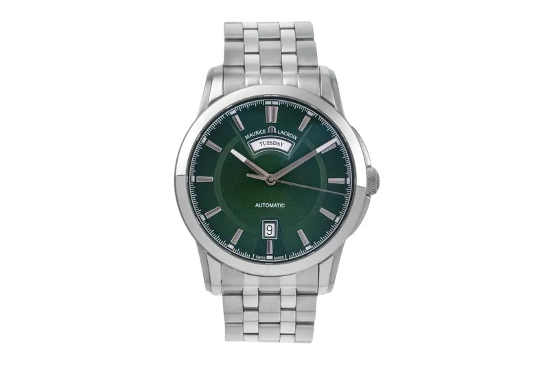 Maurice Lacroix Pontos steel automatic men's watch PT6158-SS002-63E-1 [2505140]