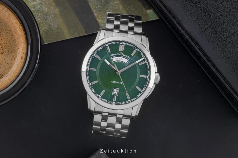 Maurice Lacroix Pontos steel automatic men's watch PT6158-SS002-63E-1 [2505140]