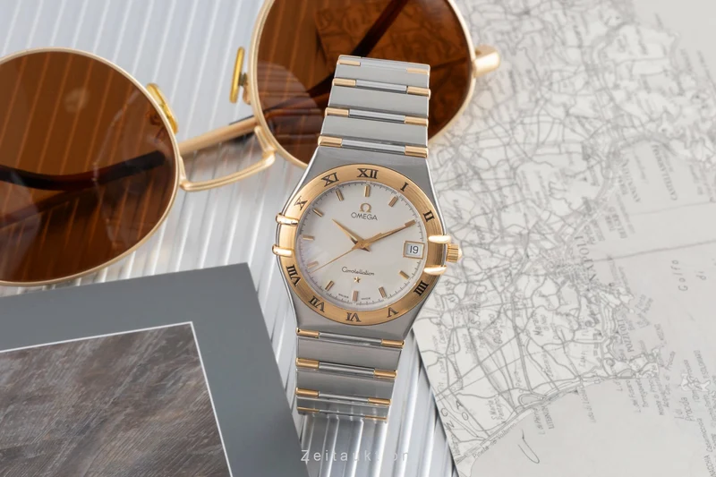 Omega Constellation steel / gold quartz men's watch 1312.30.00 [2503790]