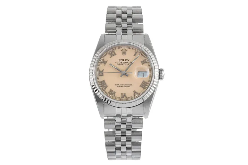 Rolex Datejust steel / white gold automatic men's watch 16234 [2502888]