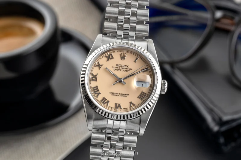 Rolex Datejust steel / white gold automatic men's watch 16234 [2502888]