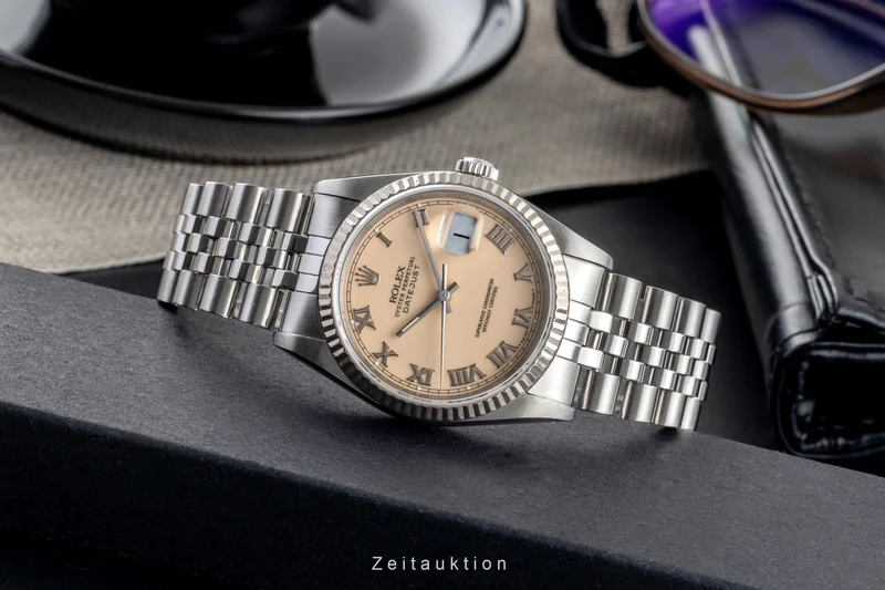 Rolex Datejust steel / white gold automatic men's watch 16234 [2502888]