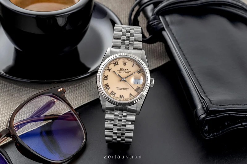Rolex Datejust steel / white gold automatic men's watch 16234 [2502888]