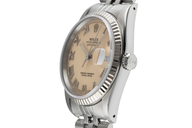 Rolex Datejust steel / white gold automatic men's watch 16234 [2502888]