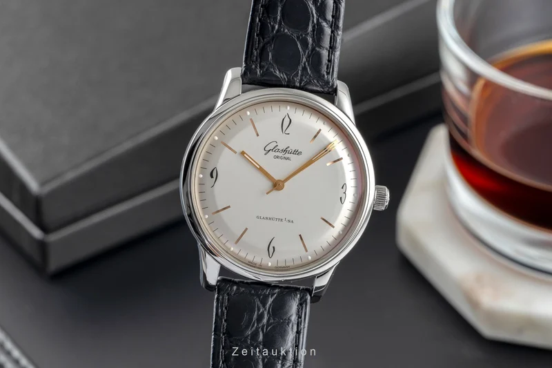 Glashütte Senator Sixties steel automatic men's watch 1-39-52-01-02-04 LP: 7100EUR [2504769]