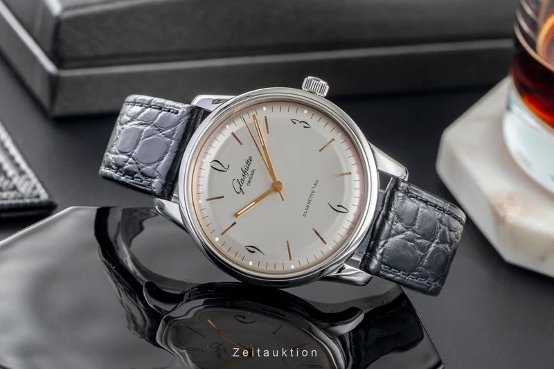 Glashütte Senator Sixties steel automatic men's watch 1-39-52-01-02-04 LP: 7100EUR [2504769]
