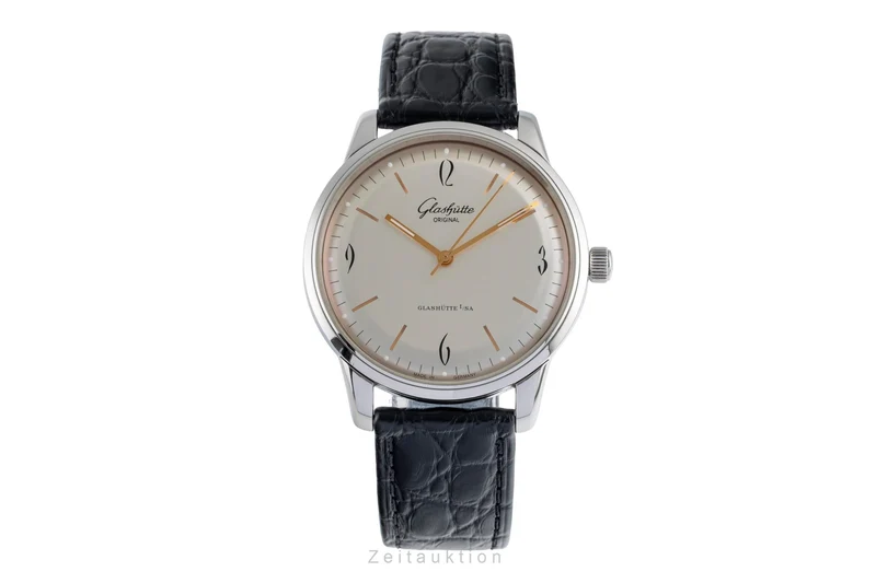 Glashütte Senator Sixties steel automatic men's watch 1-39-52-01-02-04 LP: 7100EUR [2504769]