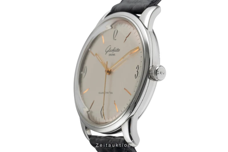 Glashütte Senator Sixties steel automatic men's watch 1-39-52-01-02-04 LP: 7100EUR [2504769]