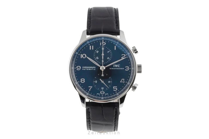 IWC Portugieser chronograph steel automatic men's watch IW371447 LP: 9100EUR [2504743]