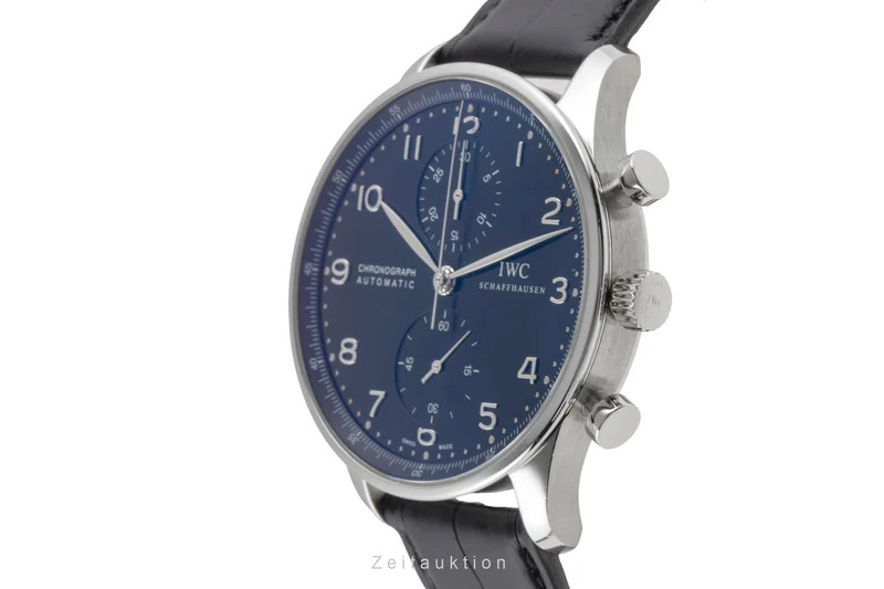 IWC Portugieser chronograph steel automatic men's watch IW371447 LP: 9100EUR [2504743]