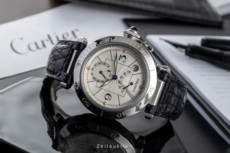 Cartier Pasha steel automatic men's watch W3103755 [2501150]