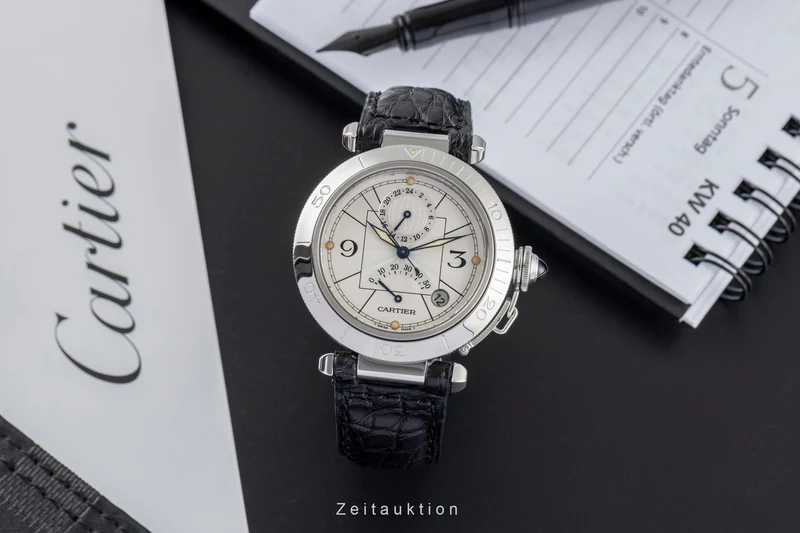 Cartier Pasha steel automatic men's watch W3103755 [2501150]
