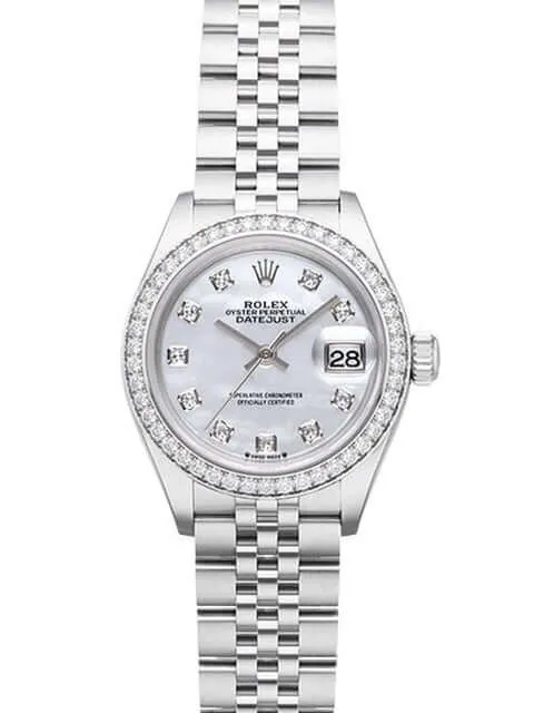 Rolex Datejust 28 279384RBR Perlmutt Dia Jubile-Band