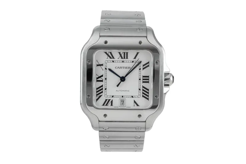 Cartier Santos steel automatic men's watch WSSA0009 LP: 8850EUR [2505196]