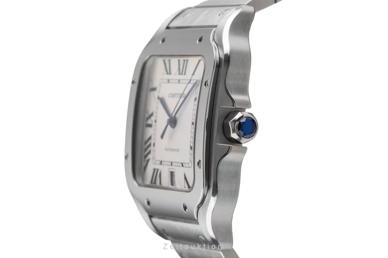 Cartier Santos steel automatic men's watch WSSA0009 LP: 8850EUR [2505196]