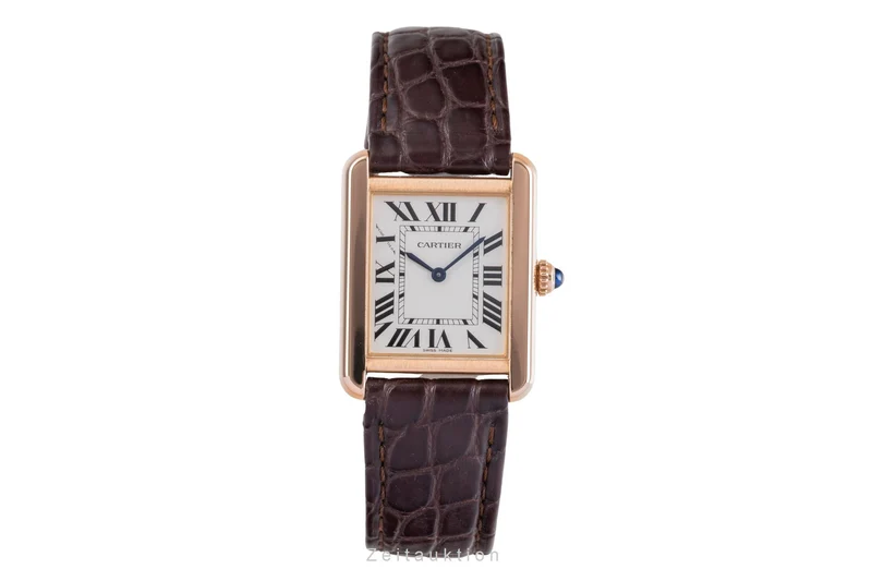 Cartier Tank 18 ct red gold quartz unisex W5200024 [2505200]