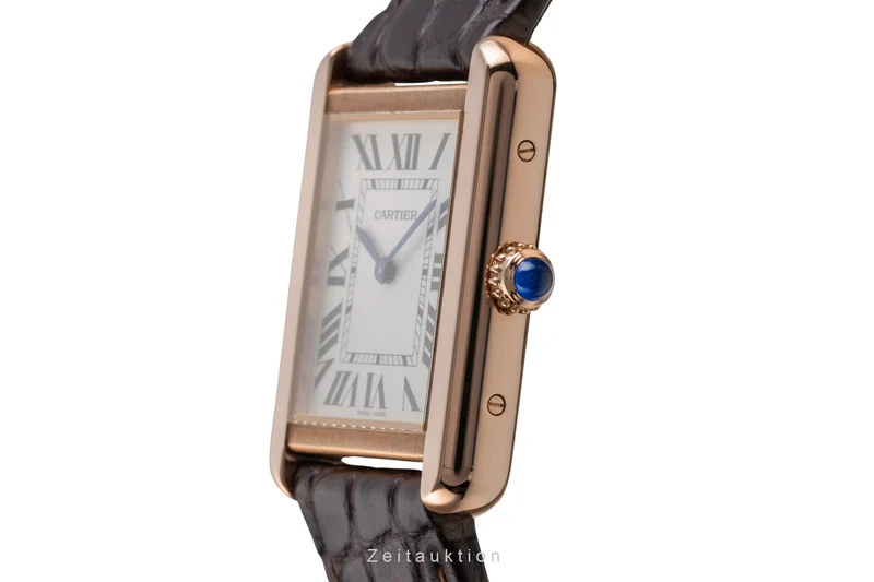 Cartier Tank 18 ct red gold quartz unisex W5200024 [2505200]