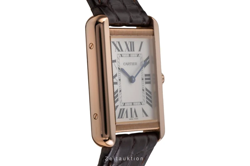 Cartier Tank 18 ct red gold quartz unisex W5200024 [2505200]