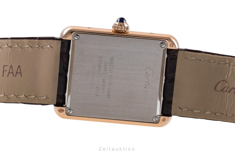 Cartier Tank 18 ct red gold quartz unisex W5200024 [2505200]