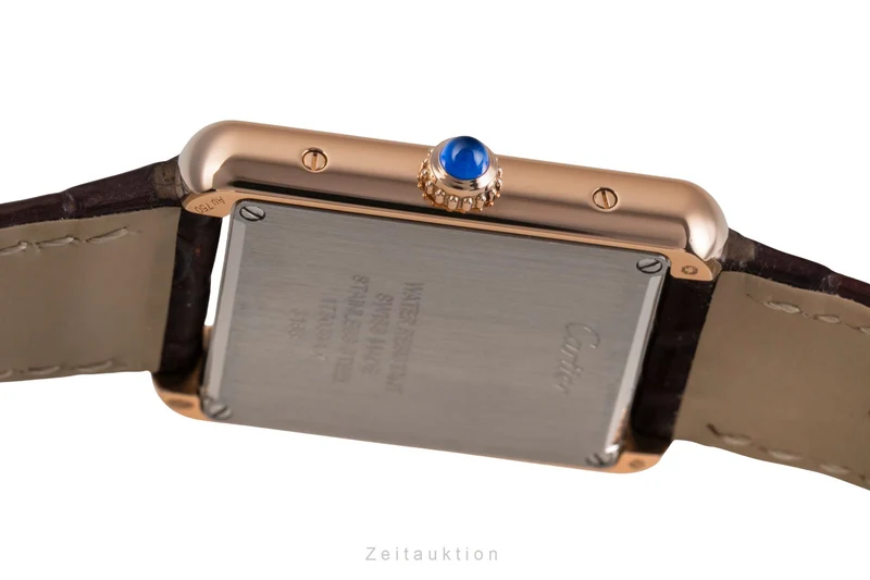 Cartier Tank 18 ct red gold quartz unisex W5200024 [2505200]