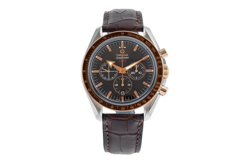 Omega Speedmaster chronograph steel / gold automatic men's watch 321.93.42.50.13.001 [2504754]